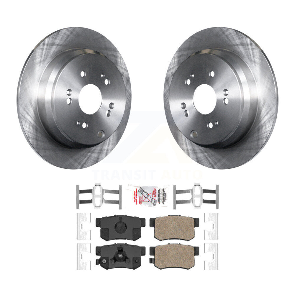 Rear Disc Brake Rotors And Ceramic Pads Kit For Honda CR-V Acura RDX K8A-100541