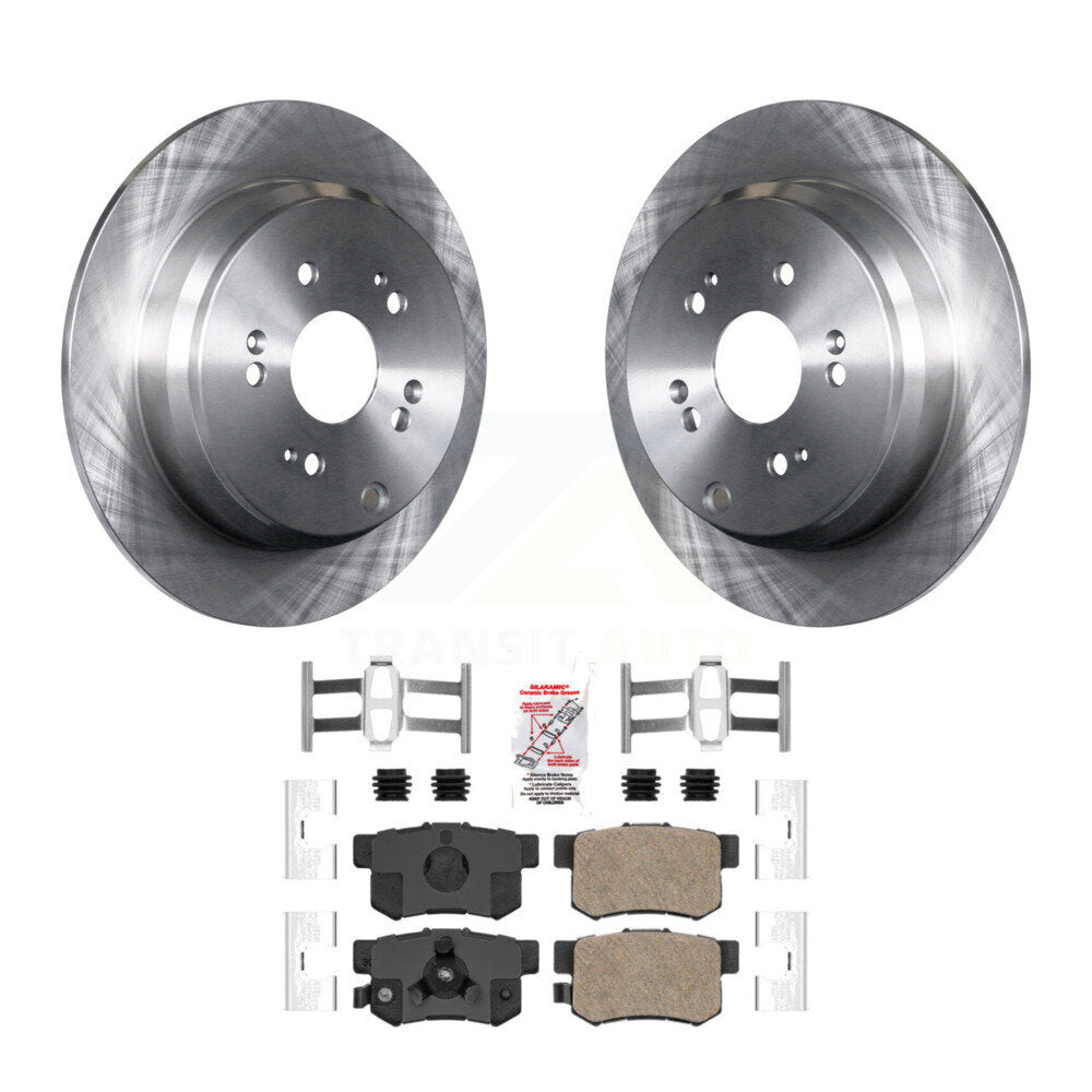 Rear Disc Brake Rotors And Ceramic Pads Kit For Honda CR-V Acura RDX K8A-100542