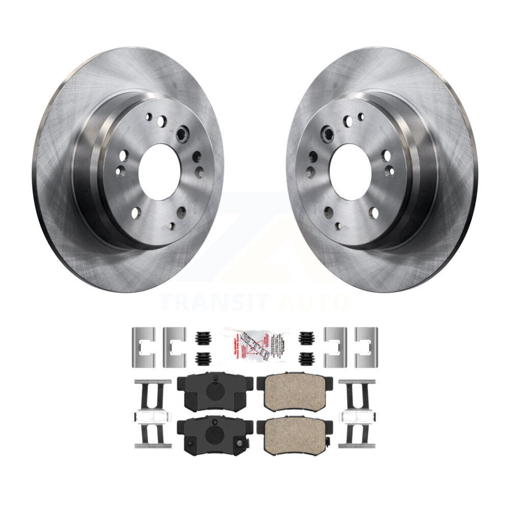 Rear Disc Brake Rotors And Ceramic Pads Kit For Acura TL Honda Element K8A-100557