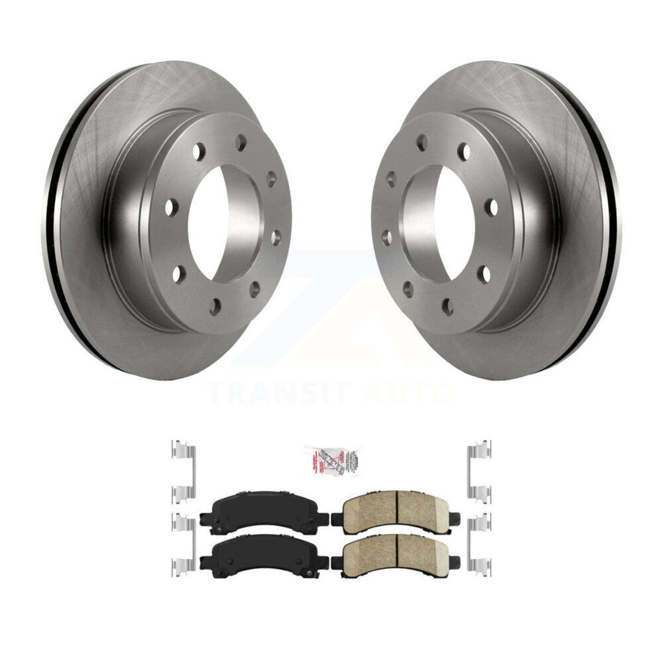 Rear Disc Brake Rotors And Ceramic Pads Kit For GMC Chevrolet Savana 3500 2500 Express K8A-100565