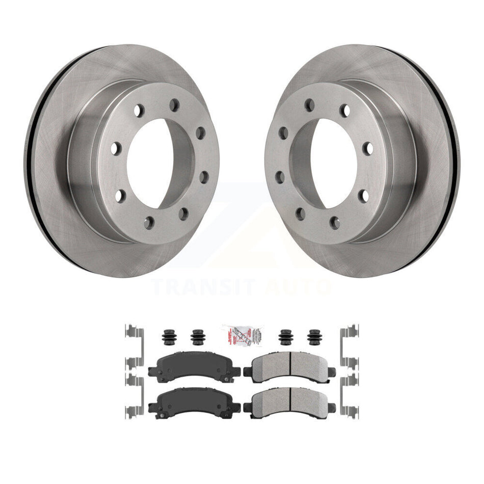 Rear Disc Brake Rotors & Semi-Metallic Pad Kit For GMC Chevrolet Savana 2500 Express 3500 K8A-100567