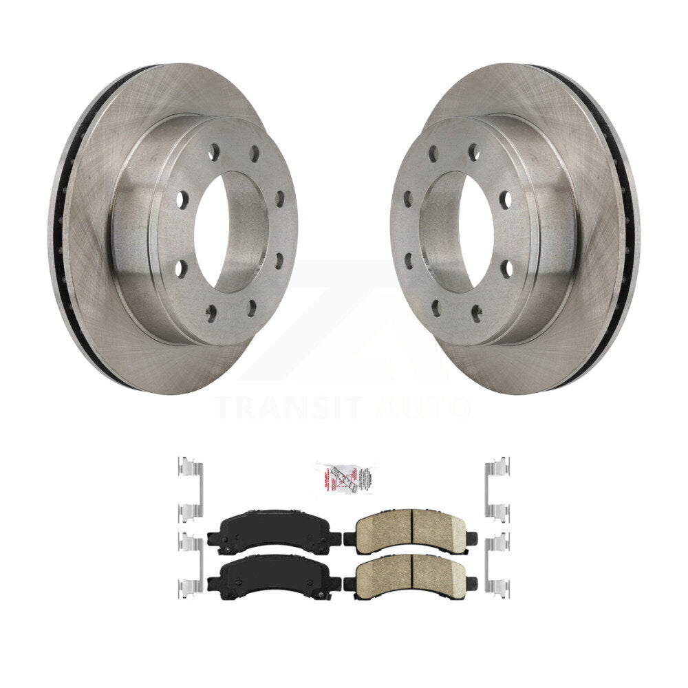 Rear Disc Brake Rotors And Ceramic Pads Kit For Chevrolet GMC Express 2500 Savana 3500 K8A-100574