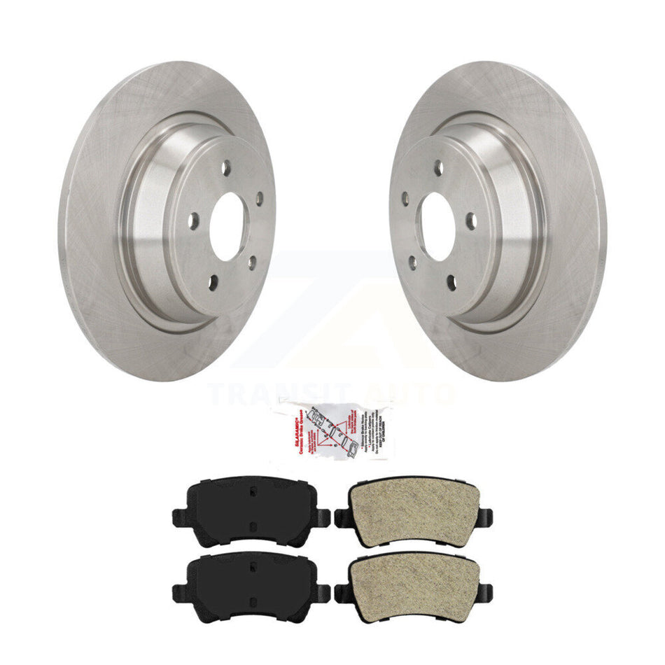 Rear Disc Brake Rotors And Semi-Metallic Pads Kit For 2012-2015 Land Rover Range Evoque K8A-100585