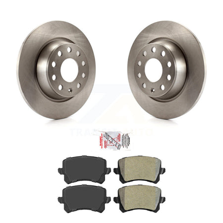 Rear Disc Brake Rotors And Semi-Metallic Pads Kit For Volkswagen Tiguan Audi Q3 Quattro K8A-100589