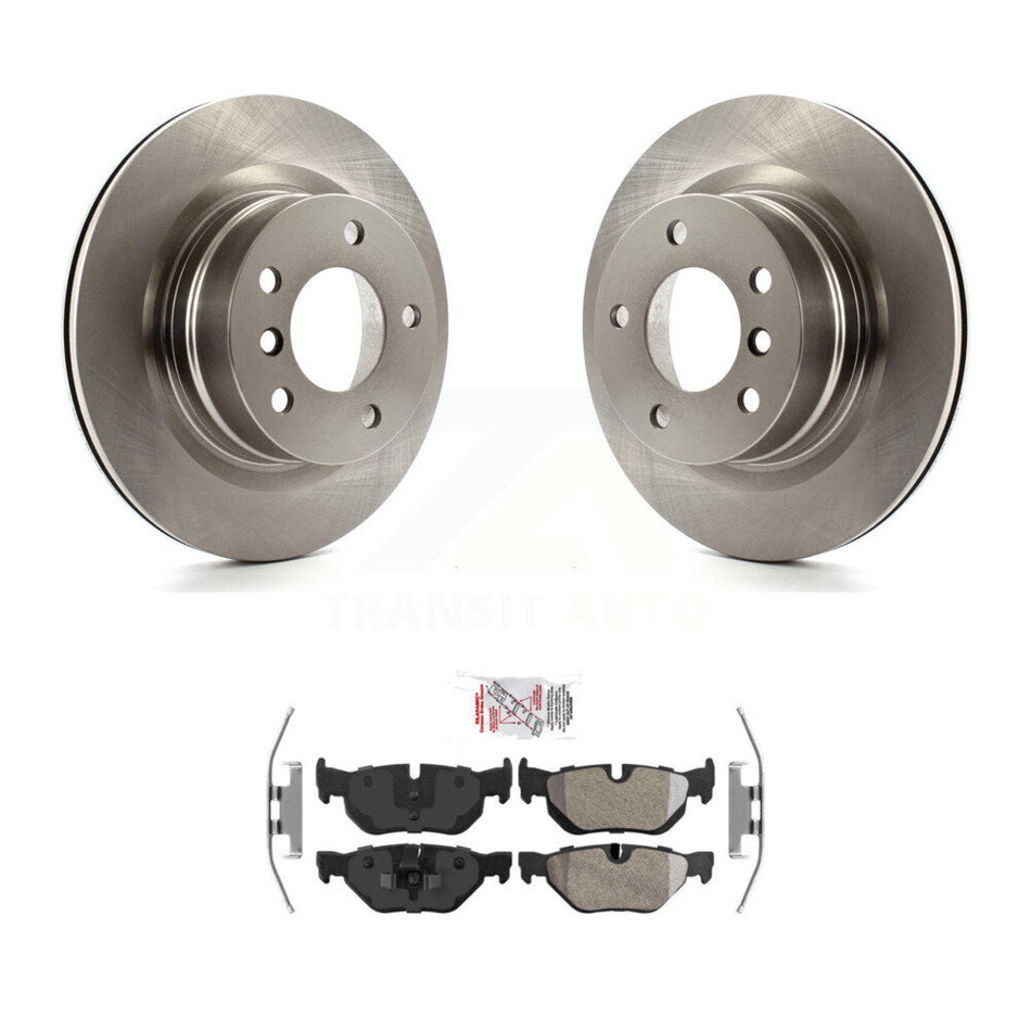 Rear Disc Brake Rotors And Semi-Metallic Pads Kit For 2008-2013 BMW 128i K8A-100597
