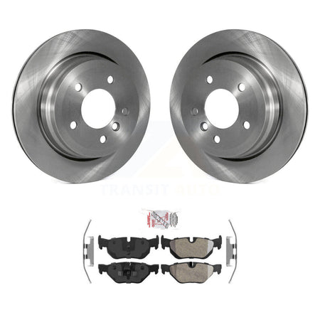 Rear Disc Brake Rotors And Semi-Metallic Pads Kit For BMW 328i xDrive X1 328xi 325xi K8A-100604