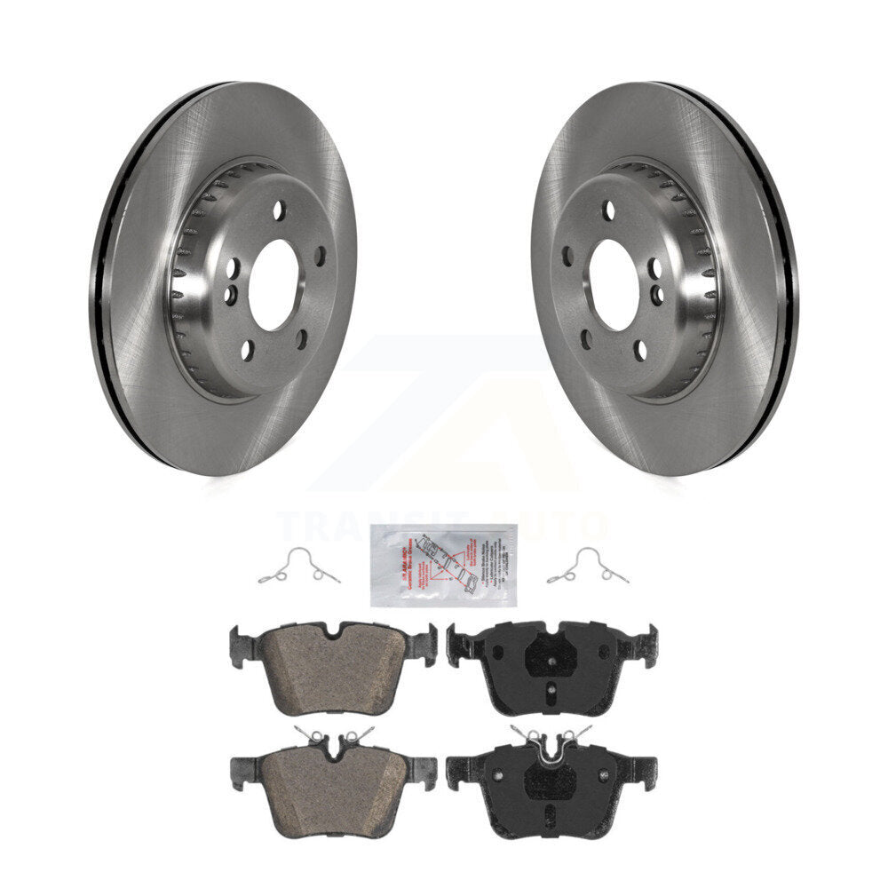 Rear Disc Brake Rotors And Semi-Metallic Pads Kit For Mercedes-Benz C300 C400 C350e K8A-100613