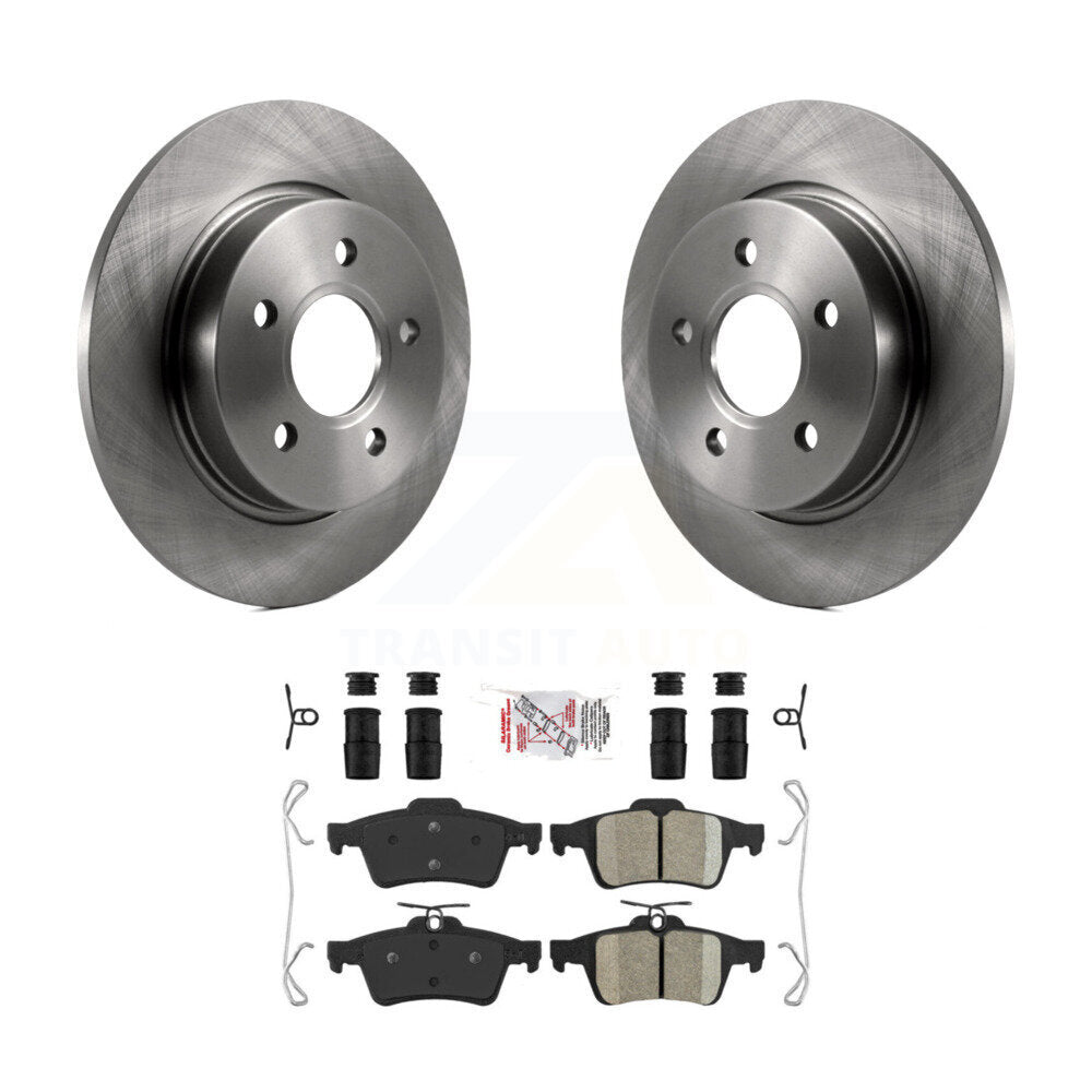 Rear Disc Brake Rotors And Ceramic Pads Kit For Ford Focus K8A-100615