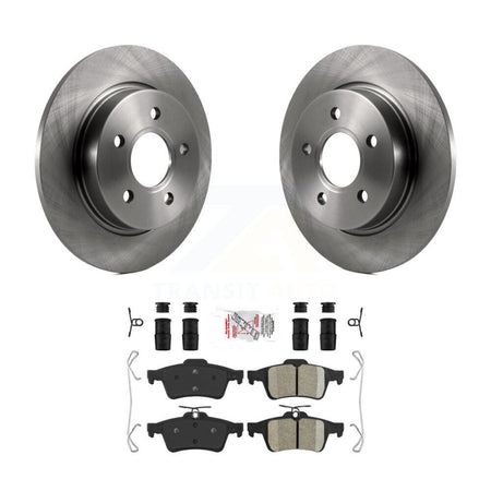 Rear Disc Brake Rotors And Ceramic Pads Kit For Ford Focus K8A-100615