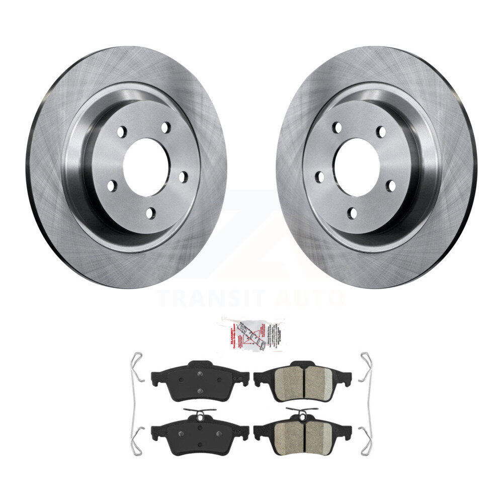 Rear Disc Brake Rotors And Ceramic Pads Kit For Mazda 5 K8A-100619