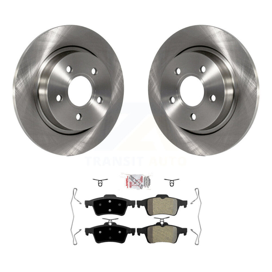 Rear Disc Brake Rotors And Semi-Metallic Pads Kit For Volvo S40 C30 V50 C70 K8A-100620