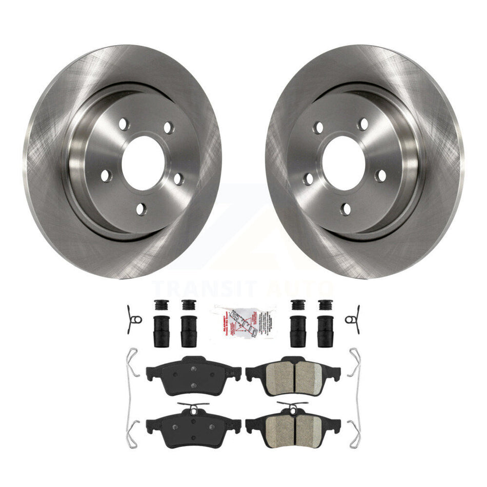 Rear Disc Brake Rotors And Ceramic Pads Kit For Volvo S40 C30 V50 C70 K8A-100621