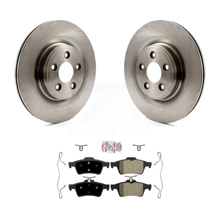 Rear Brake Rotor Semi-Metallic Pad Kit For Jaguar XF XJ XK Vanden Plas XKR S-Type XJR XJ8 K8A-100623