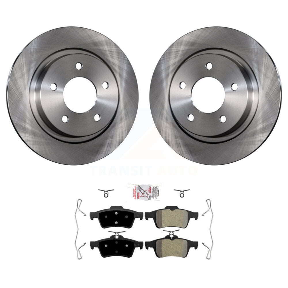 Rear Disc Brake Rotors And Semi-Metallic Pads Kit For Mazda 3 Sport K8A-100627