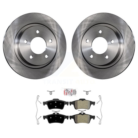 Rear Disc Brake Rotors And Semi-Metallic Pads Kit For Mazda 3 Sport K8A-100627
