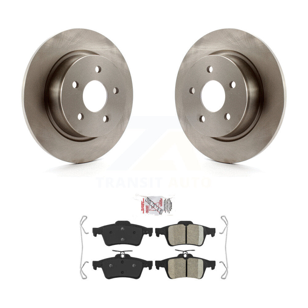 Rear Disc Brake Rotors And Ceramic Pads Kit For Ford Escape Transit Connect C-Max K8A-100634