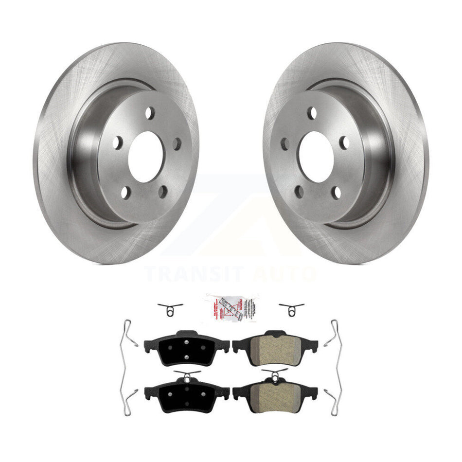 Rear Disc Brake Rotors And Semi-Metallic Pads Kit For Ford Transit Connect K8A-100635