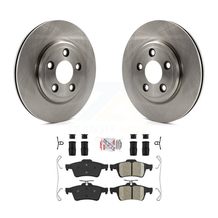 Rear Disc Brake Rotor & Ceramic Pad Kit For Jaguar Vanden Plas XJ8 To Chassis/VIN #G49700 K8A-100645