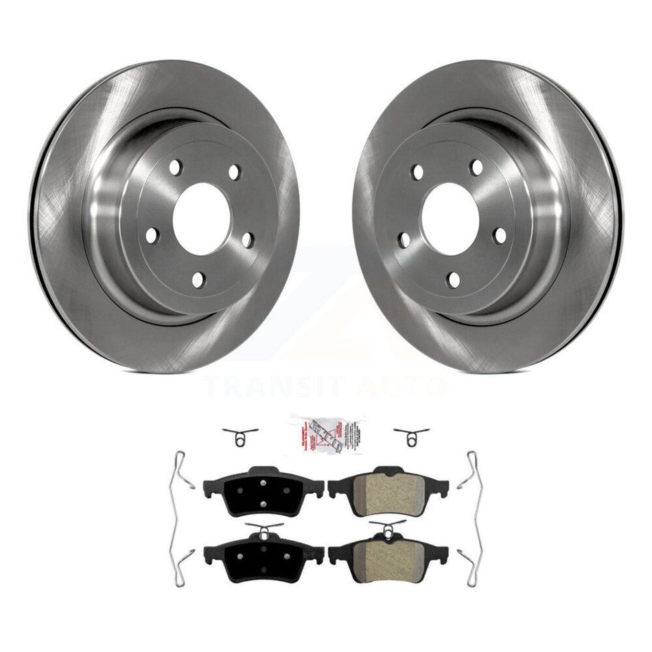 Rear Disc Brake Rotors And Semi-Metallic Pads Kit For 2008-2010 Chevrolet Cobalt SS K8A-100647