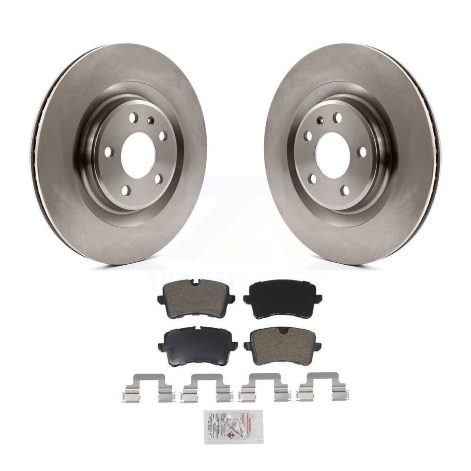 Rear Disc Brake Rotors And Semi-Metallic Pads Kit For Audi Porsche Macan A6 Quattro A7 A8 K8A-100655
