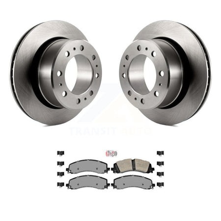 Rear Disc Brake Rotors And Semi-Metallic Pads Kit For Ram 2500 3500 K8A-100661