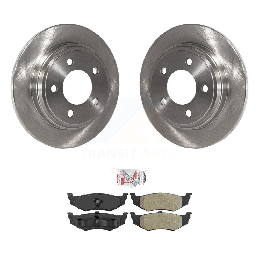 Rear Brake Rotors Semi-Metallic Pad Kit For Chrysler Intrepid Dodge Concorde 300M LHS New K8A-100664