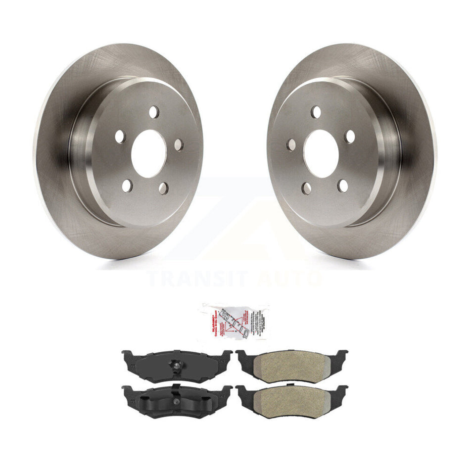 Rear Brake Rotor Semi-Metallic Pad Kit For Chrysler PT Cruiser Sebring Neon Dodge Stratus K8A-100666