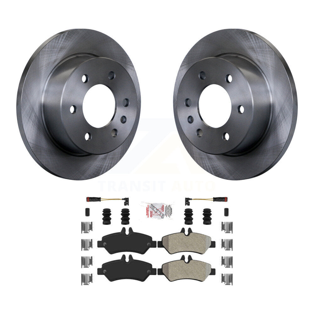 Rear Disc Brake Rotors & Semi-Metallic Pad Kit For Sprinter 2500 Mercedes-Benz Dodge 3500 K8A-100680