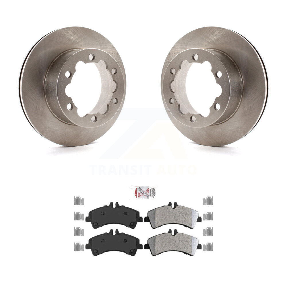 Rear Brake Rotor Semi-Metallic Pad Kit For Sprinter 3500 Mercedes-Benz Dodge Freightliner K8A-100682
