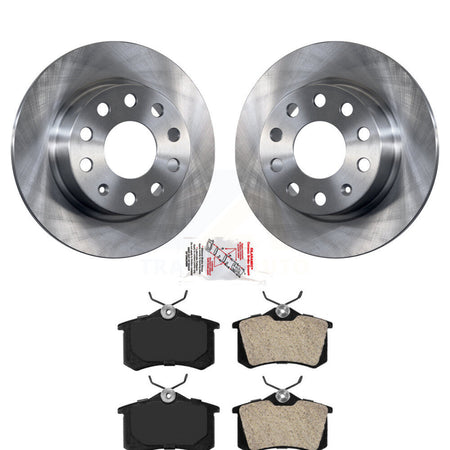 Rear Disc Brake Rotors And Semi-Metallic Pads Kit For Volkswagen Golf Alltrack K8A-100692