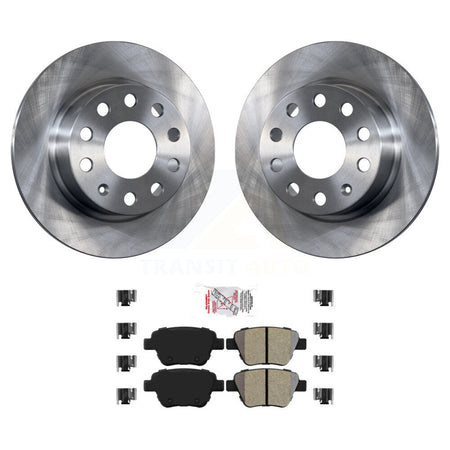 Rear Disc Brake Rotors And Semi-Metallic Pads Kit For Volkswagen Jetta Eos Audi A3 GTI K8A-100695