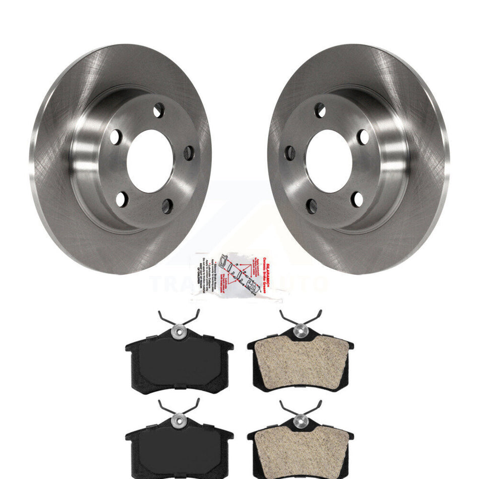 Rear Disc Brake Rotors And Semi-Metallic Pads Kit For Audi A6 Quattro Allroad K8A-100701