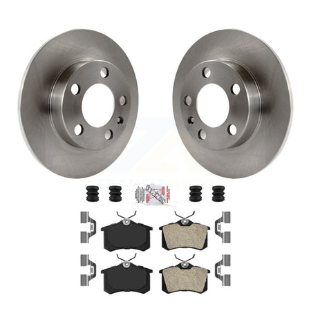 Rear Disc Brake Rotors And Semi-Metallic Pads Kit For 2007-2010 Volkswagen Beetle K8A-100704