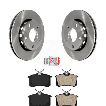 Rear Brake Rotors & Semi-Metallic Pad Kit For 2002 Audi S4 With 256mm Diameter Rotor K8A-100707