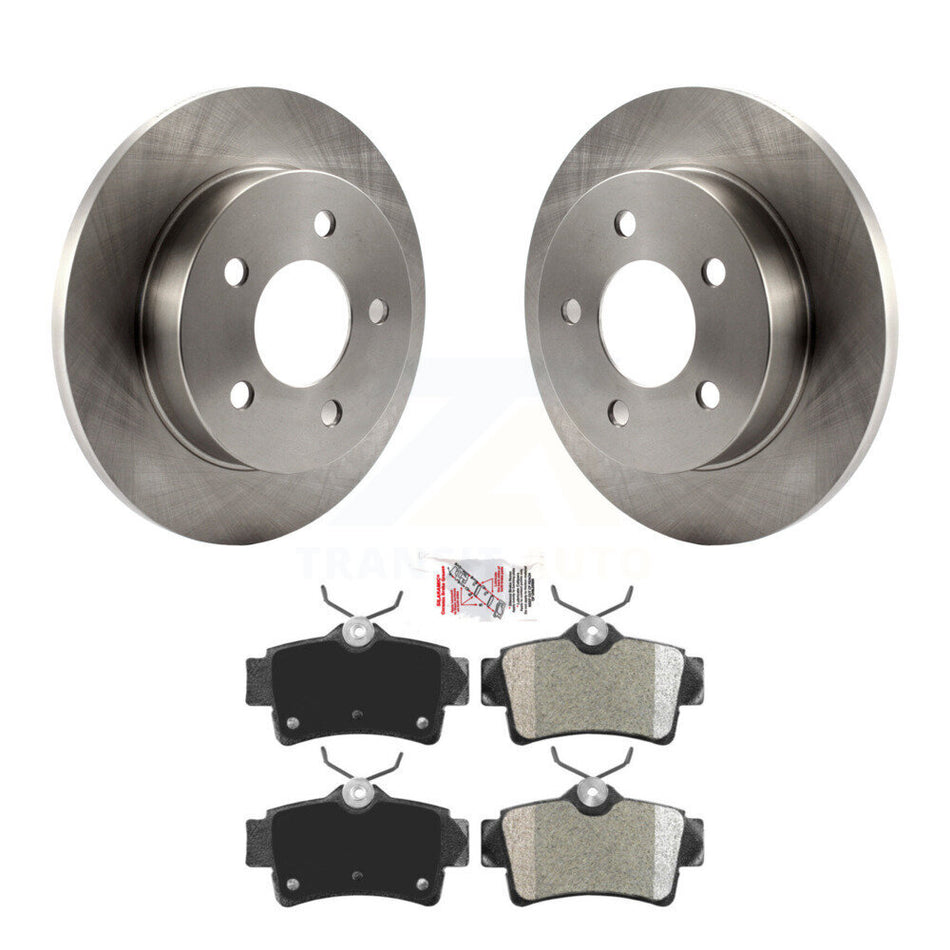 Rear Disc Brake Rotors And Semi-Metallic Pads Kit For Ford Mustang K8A-100717