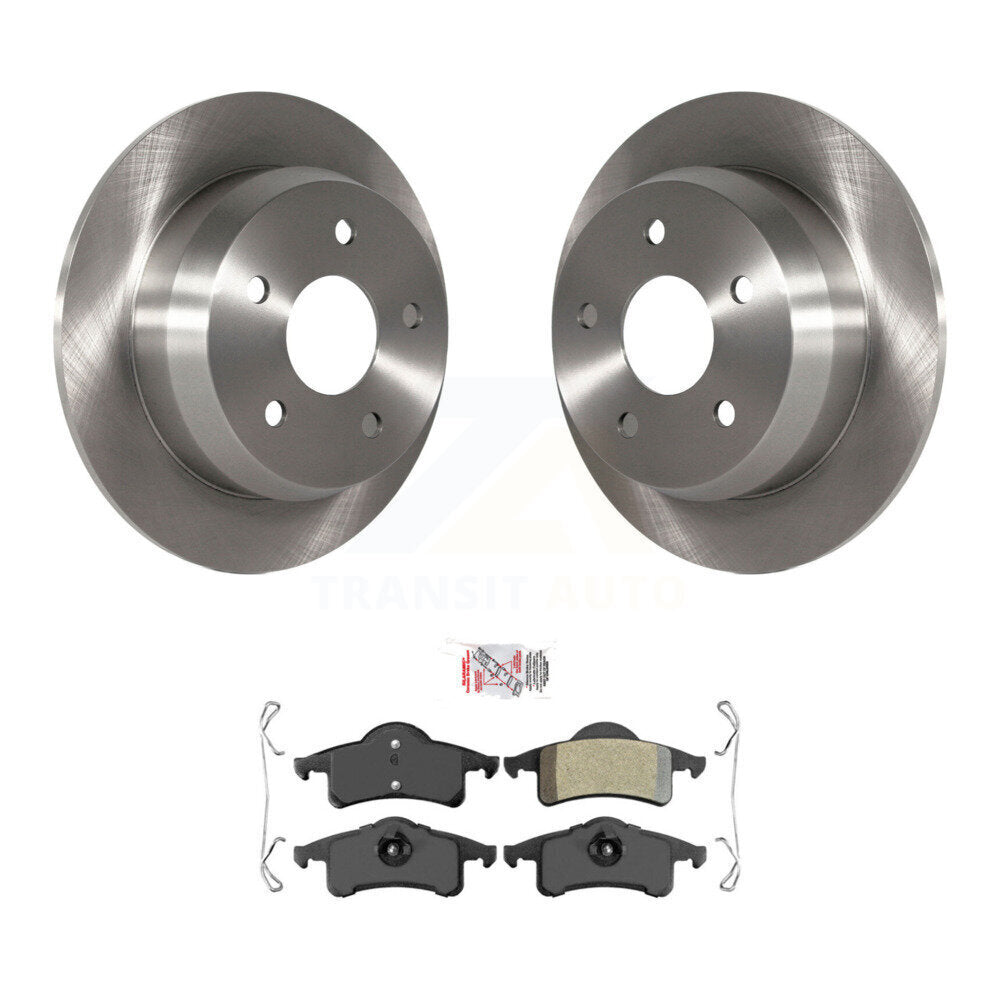 Rear Disc Brake Rotors And Semi-Metallic Pads Kit For 1999-2004 Jeep Grand Cherokee K8A-100718