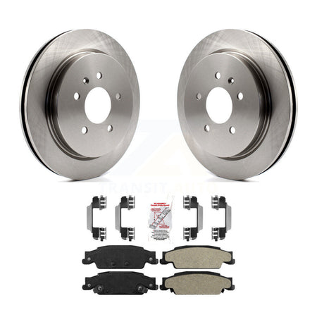 Rear Disc Brake Rotors And Semi-Metallic Pads Kit For Cadillac CTS STS K8A-100728