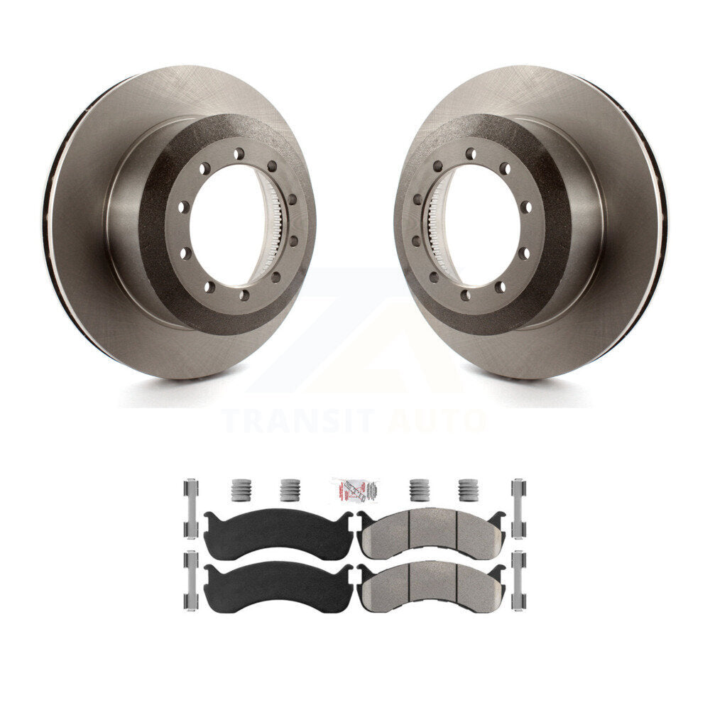 Rear Disc Brake Rotor And Semi-Metallic Pad Kit For Ford F-59 Commercial Stripped Chassis K8A-100731