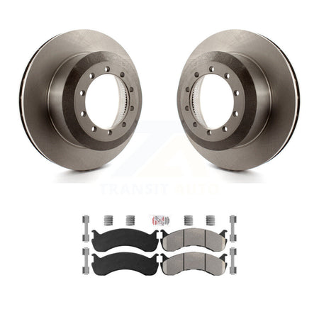 Rear Disc Brake Rotor And Semi-Metallic Pad Kit For Ford F-59 Commercial Stripped Chassis K8A-100731