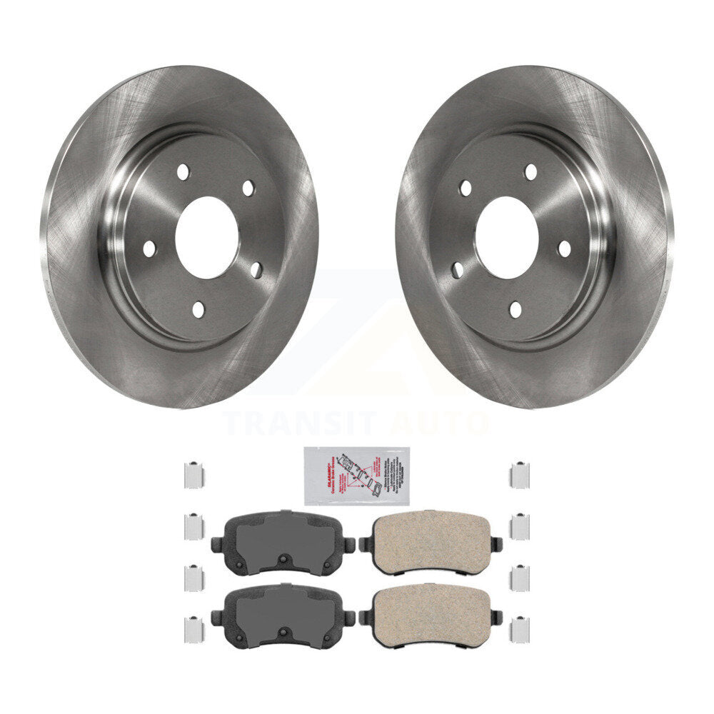 Rear Brake Rotors Ceramic Pad Kit For Dodge Grand Caravan Journey Chrysler Town & Country K8A-100737