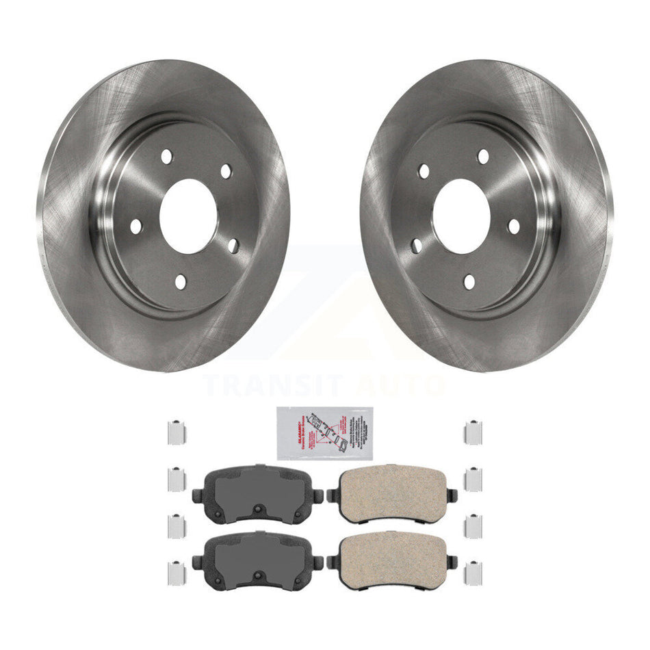 Rear Brake Rotors Ceramic Pad Kit For Dodge Grand Caravan Journey Chrysler Town & Country K8A-100737