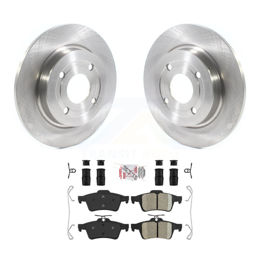 Rear Disc Brake Rotors And Ceramic Pads Kit For 2018-2022 Ford EcoSport AWD K8A-100745