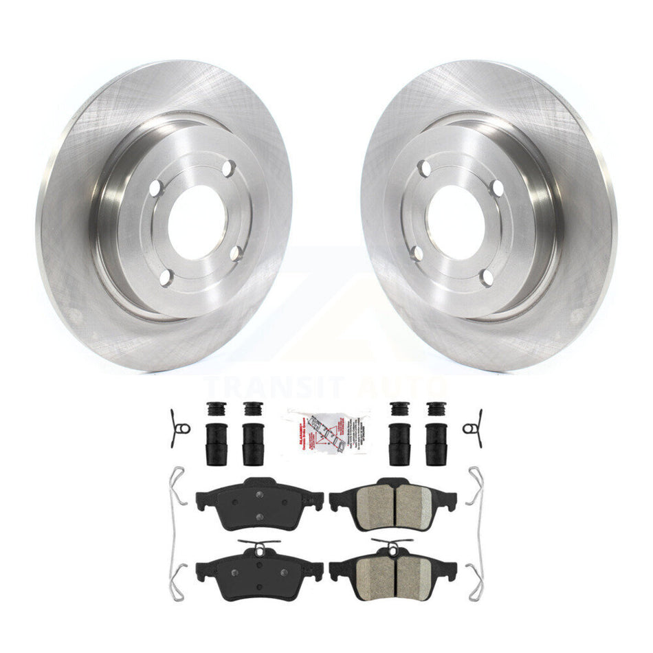 Rear Disc Brake Rotors And Ceramic Pads Kit For 2018-2022 Ford EcoSport AWD K8A-100745