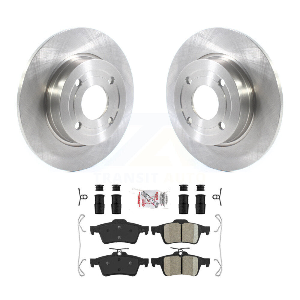 Rear Disc Brake Rotors And Ceramic Pads Kit For 2018-2021 Ford EcoSport FWD K8A-100746