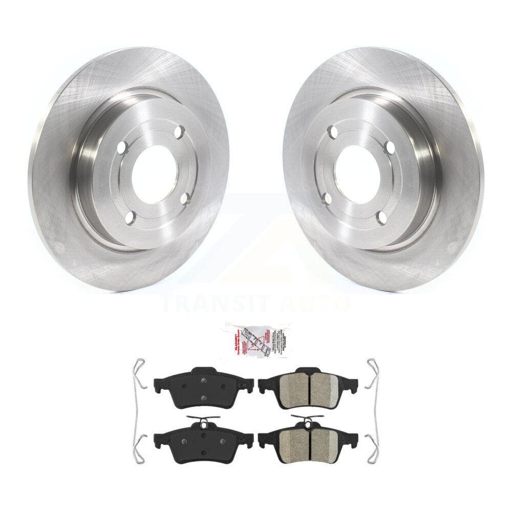Rear Disc Brake Rotors And Ceramic Pads Kit For 2018-2022 Ford EcoSport AWD K8A-100747