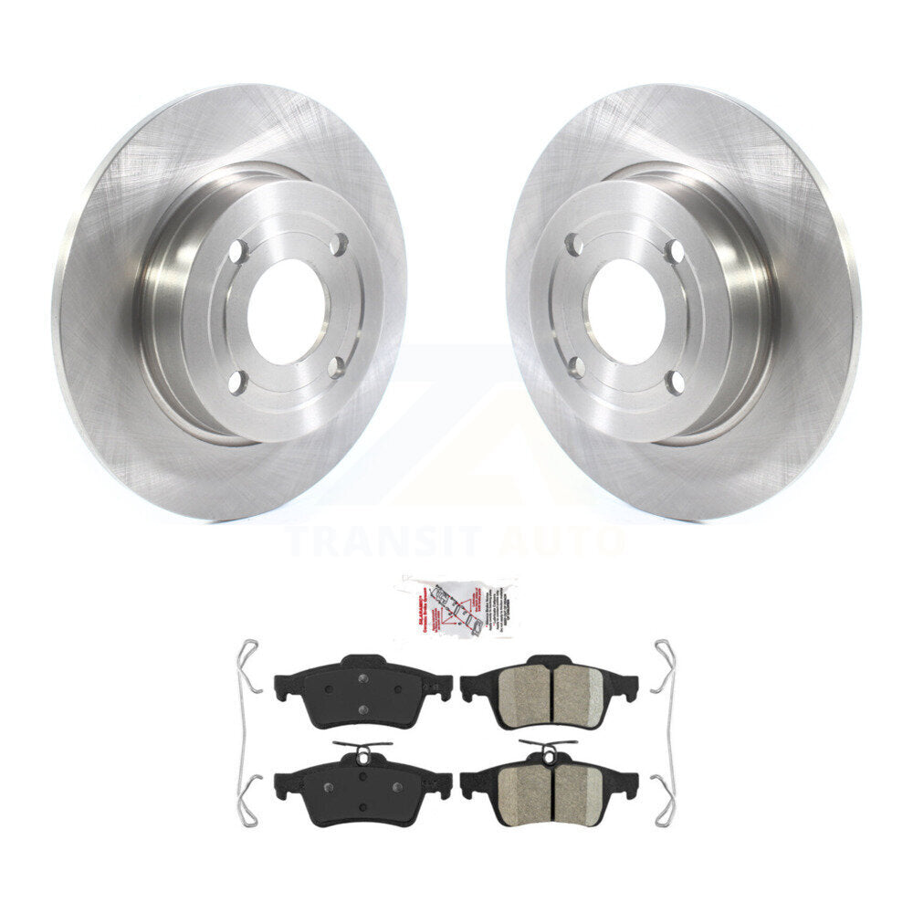 Rear Disc Brake Rotors And Ceramic Pads Kit For 2018-2021 Ford EcoSport FWD K8A-100748