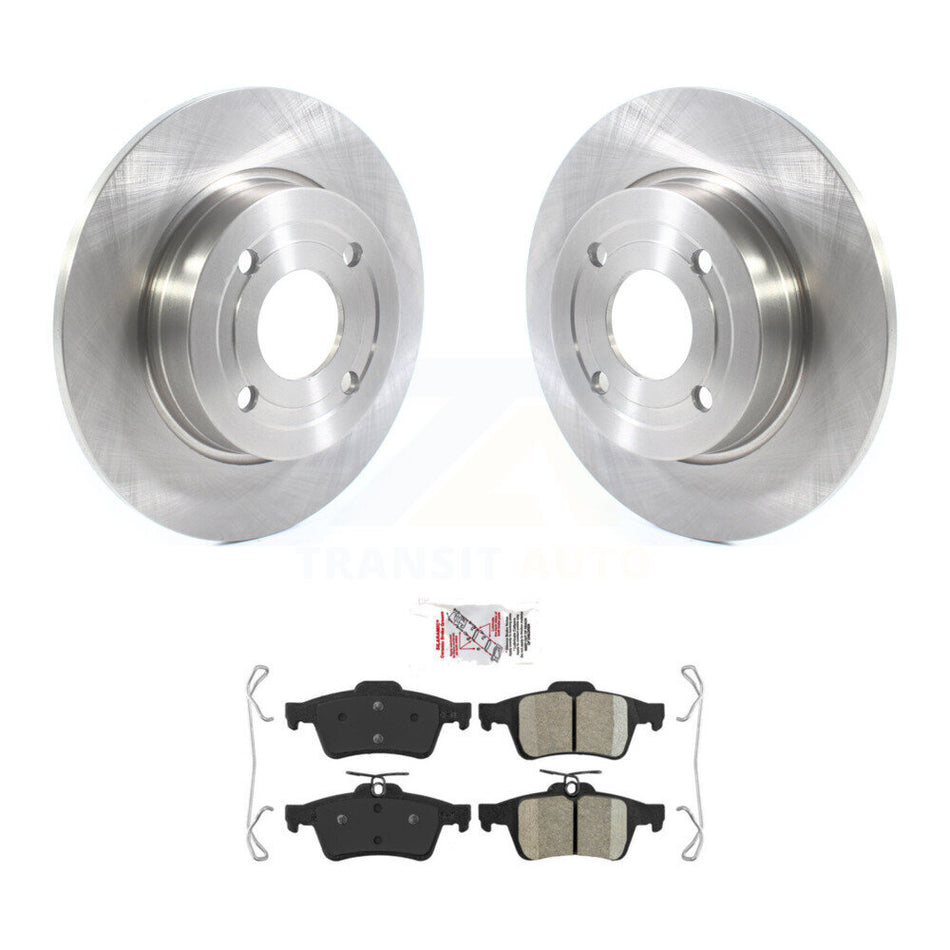 Rear Disc Brake Rotors And Ceramic Pads Kit For 2018-2021 Ford EcoSport FWD K8A-100748