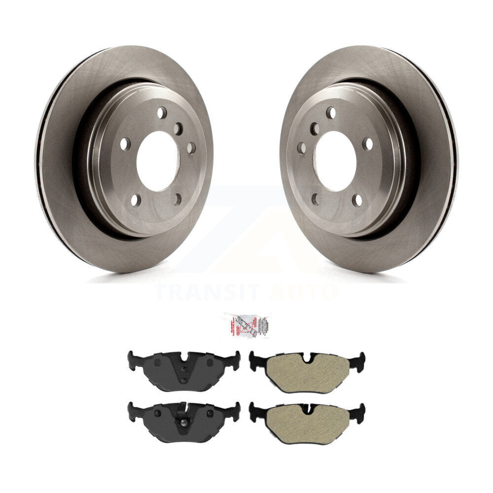 Rear Disc Brake Rotors And Semi-Metallic Pads Kit For 2001-2005 BMW 325xi K8A-100753