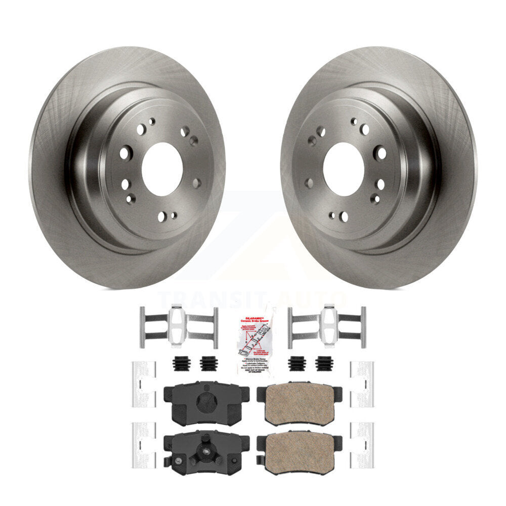 Rear Disc Brake Rotors And Ceramic Pads Kit For Honda Accord Crosstour K8A-100766