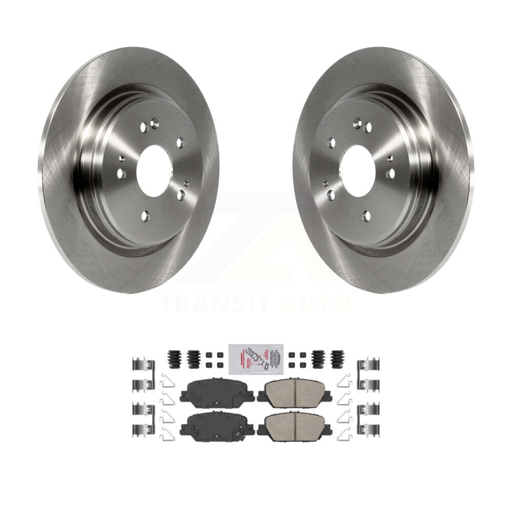 Rear Disc Brake Rotors And Ceramic Pads Kit For 2017-2024 Honda CR-V K8A-100767